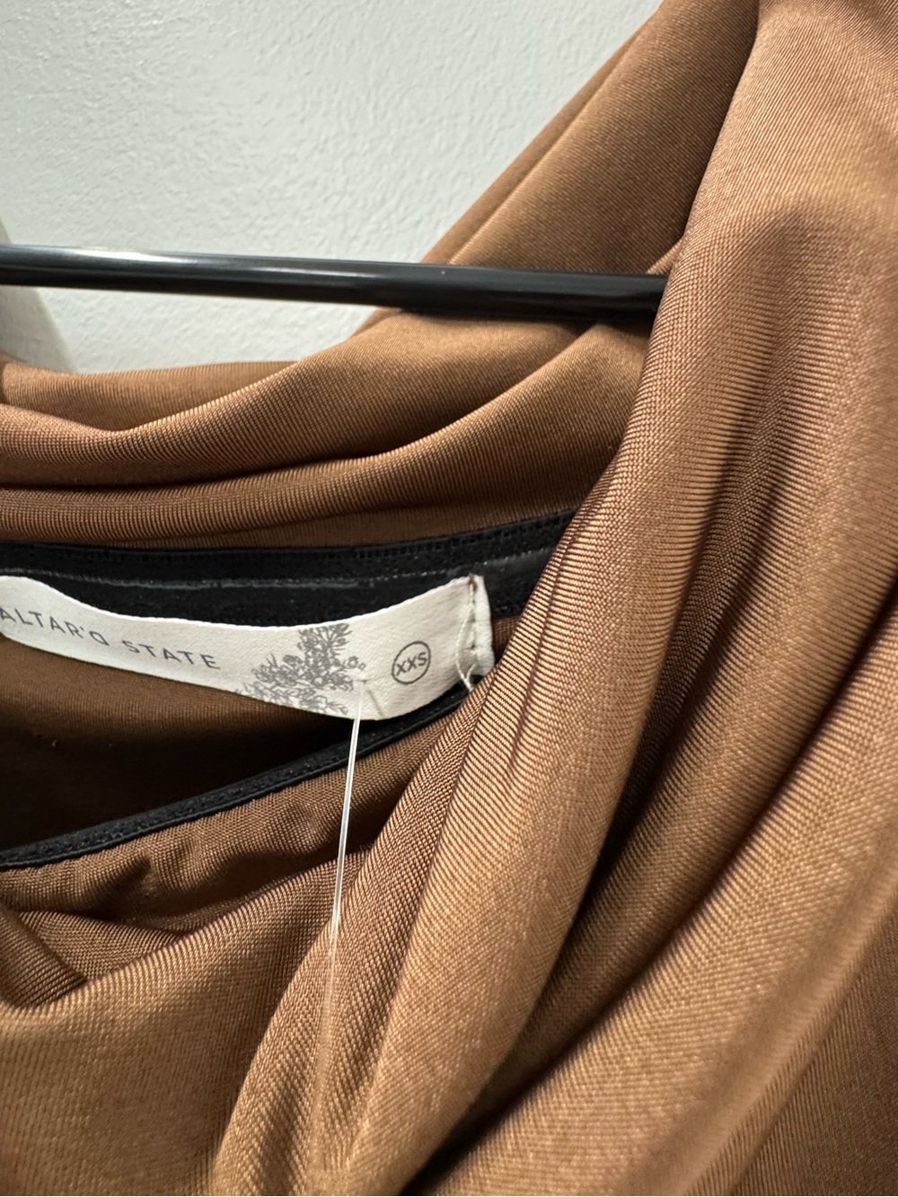 Altar'd State Off-the-Shoulder Brown Mini Dress - Picture 7 of 9